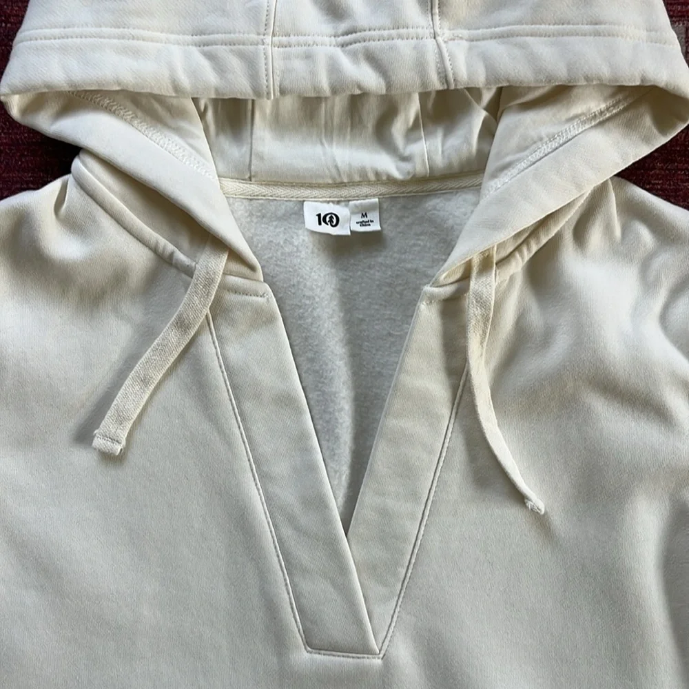 TENTREE SeaFleece Placket Hoodie Size Medium - Picture 9 of 16